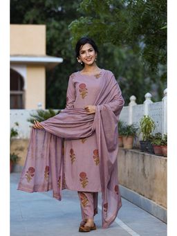 Vaamsi - Cotton Printed Kurta Pant Dupatta (Set of 3)