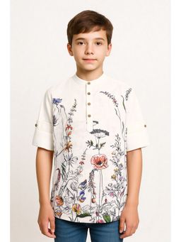 CHARCHIT - Boys Full Sleeves Floral Printed Shirt