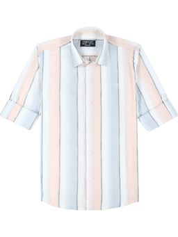 CHARCHIT - Boys Multi-Color Full Sleeves Vertical Striped Casual Shirt