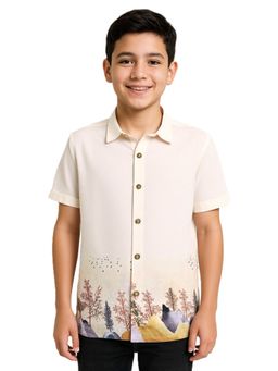 CAVIO - Boys Casual Half Sleeves Printed Shirt