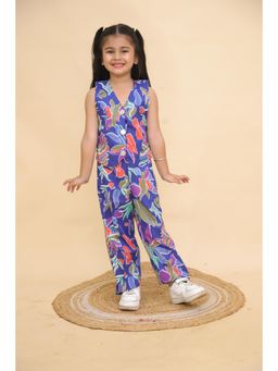 Titrit - Printed Sleeveless Cotton Co-Ord Set - Blue