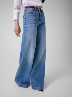 Guess - Womens Cotton Blend Solid Blue Jeans