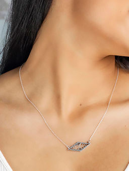Sheer by Priyaasi - Sterling Silver Geometric Necklace