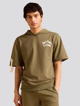 Muvazo - Don't Panic It's Organic Hooded T-Shirt