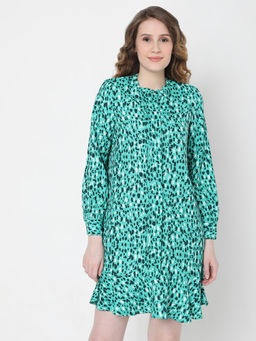 VERO MODA - Women Animal Print Casual Dress