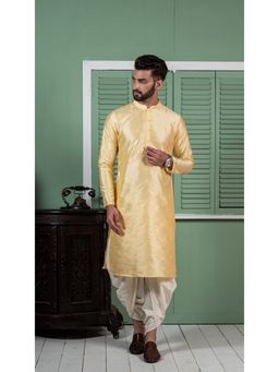 KISAH - Men Yellow Kurta Set (Set of 2)