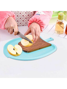 Kookee - Blue Wooden & Plastic Chopping Board