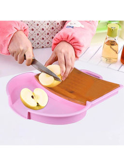 Kookee - Pink Wooden & Plastic Chopping Board