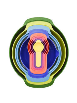 Kookee - Durable 9 Piece Mixing Bowl Set