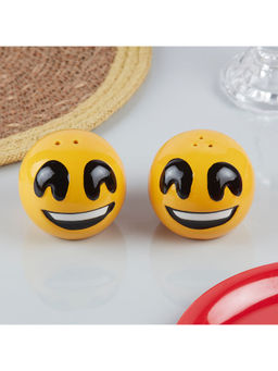 Kookee - Emoji Salt & Pepper Shakers Set with Tray