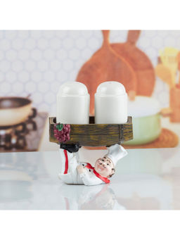 Kookee - Polyresin Chef Salt & Pepper Shakers Set