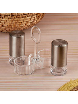 Kookee - Acrylic Salt & Pepper Shakers Set with Tray