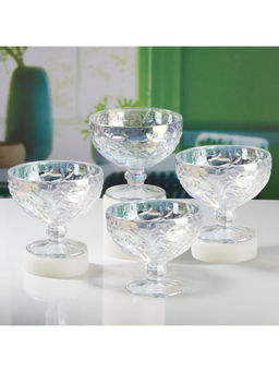 Kookee - Transparent Crystal Glass Dessert Cups (Set Of 4)