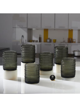 Kookee - Grey Crystal Whisky Glass (Set Of 6)