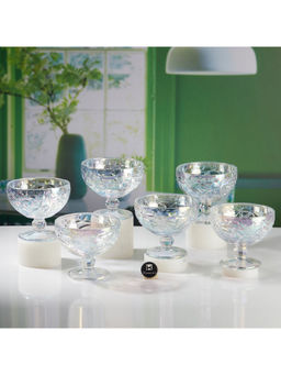 Kookee - Transparent Crystal Glass Dessert Cups (Set Of 6)