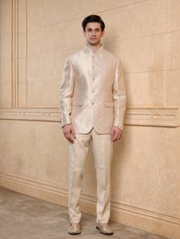 TASVA - Ivory Mahariv Bandhgala With Pant