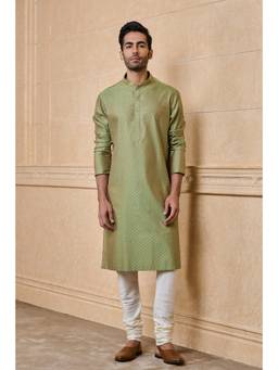 TASVA - Green Classic Jacquard Kurta Pant