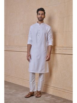 TASVA - Ivory Jacquard Kurta Pant