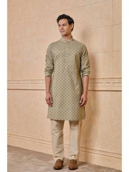 TASVA - Light Green All Over Printed Kurta Pant