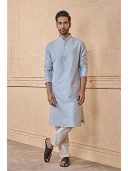 TASVA - Light Blue Classic Kurta Pant