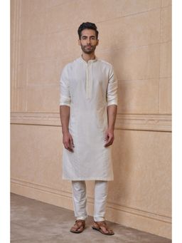 TASVA - Ivory All Over Textured Kurta Pant