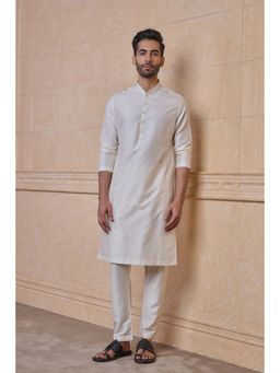 TASVA - Ivory Silk Kurta Pant