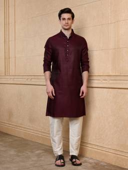 TASVA - Merlot Classic Kurta Pant