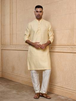TASVA - Golden Crest Kurta Pant