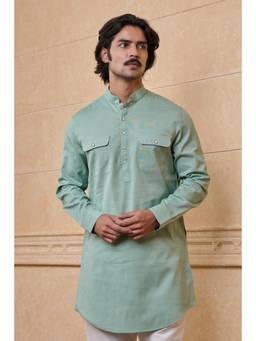 TASVA - Light Green Classic Single Kurta