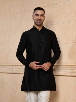 TASVA - Ebony Textured Kurta