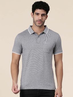 Classic Polo - Grey Solid/Plain Collar Neck Polo T-Shirt
