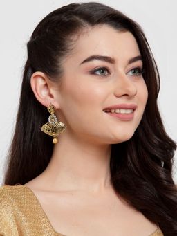 Anika's Creations - Designer Collection Golden Dangle Earrings