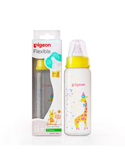Pigeon - Premium Baby Feeding Bottle Peristaltic Clear Nursing Bottle (12-18 Months)