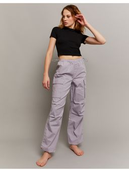 TALLY WEiJL - Lilac Cargo Parachute Pants