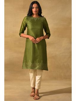 Folksong - Green Printed Kurta