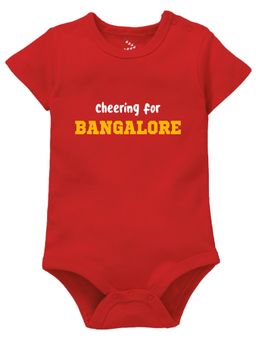 Zeezeezoo - Kids Cheering for Bangalore Printed Cotton Onesie