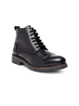 Teakwood - Black Solid Lace Ups