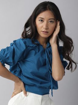 RAREISM - Blue Solid Plain Top
