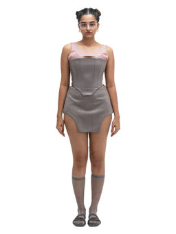 MAMKAM - Grey Cyber Rose Skirt