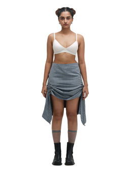 MAMKAM - Grey Ruch Hour Stripe Skirt