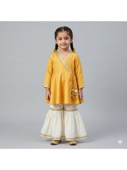 Tiny Pants - Girls Yellow Kurta with Sharara