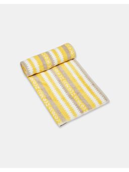 Fabindia - Yellow Kabir Cotton Woven Haseena Pile Bath Towel