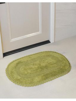 Fabindia - Green Kabir Cotton Woven Bath Mat
