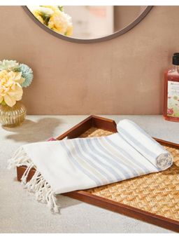 Fabindia - Blue Cotton Woven Gaurav Gamcha (L)