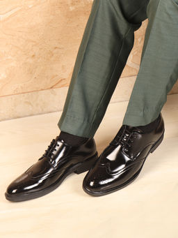 Carlton London - Men'S Black Formal Brogues