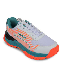 LIBERTY - Freedom STRIKER-1 Sports Lace-Up Cricket Shoes for Men - Orange