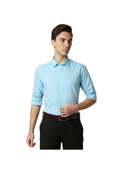 Park Avenue - Medium Petrol Solid Formal Shirt