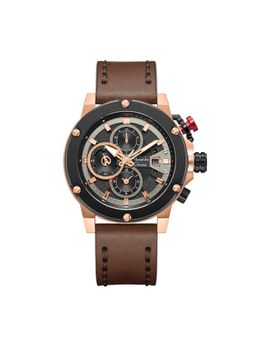 Alexandre Christie - Brown Men Chronograph Quartz Watch (6491GCLBRBA) (M)