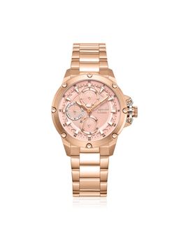 Alexandre Christie - Rose Gold Women Multifunction Quartz Watch (6564BFBRGPN) (M)