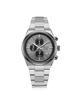 Alexandre Christie - Silver Men Chronograph Quartz Watch (8697MCBTEGR) (M)